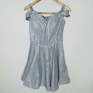Cindy Collection USA Silver Mini Dress